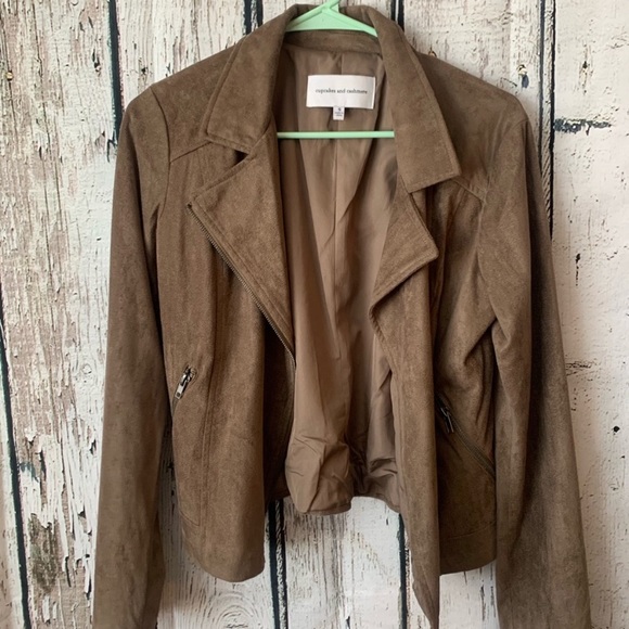 SOLD!! Super cute Cupcakes and Cashmere faux suede jacke - Picture 3 of 6